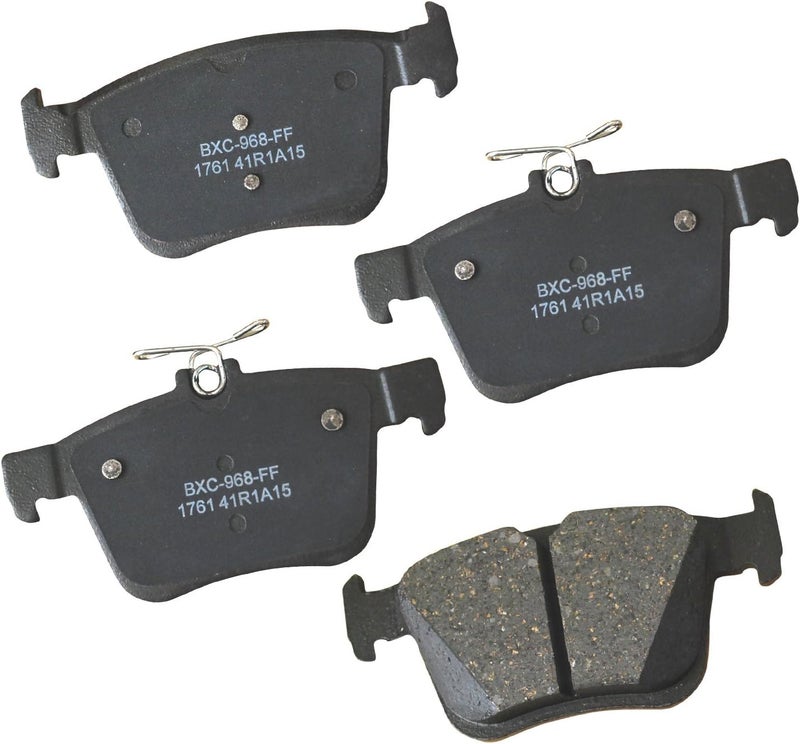 Bendix Premium SBC1761 Ceramic Rear Brake Pads for Audi A3,Quattro,Sportback e-tron,Q2,Q3,RS3,S3,TT,RS TTS MG GT,Seat Ateca,Leon,Tarraco,Arteon,Atlas,Cross Sport,e-Golf,R,Jetta,Taos,Teramont,Tiguan - Image 1